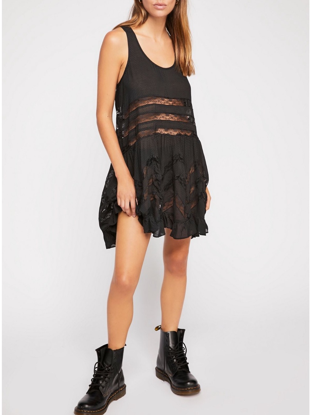 Voile and Lace Trapeze Slip by Intimately Free People.